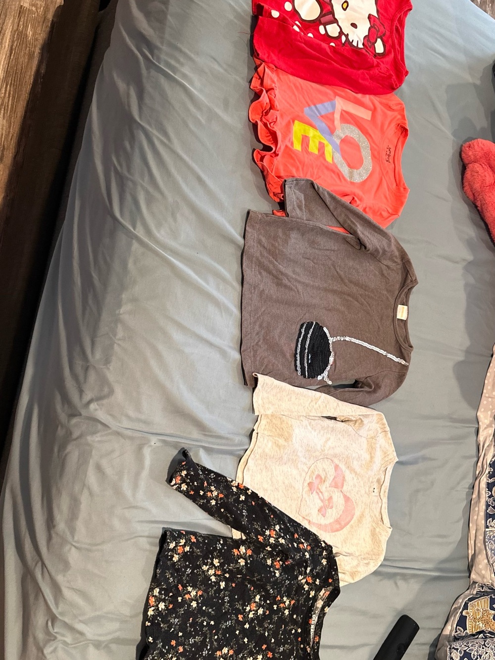 Girls Mixed Tops Bundle - Floral, Graphic & Cute Prints